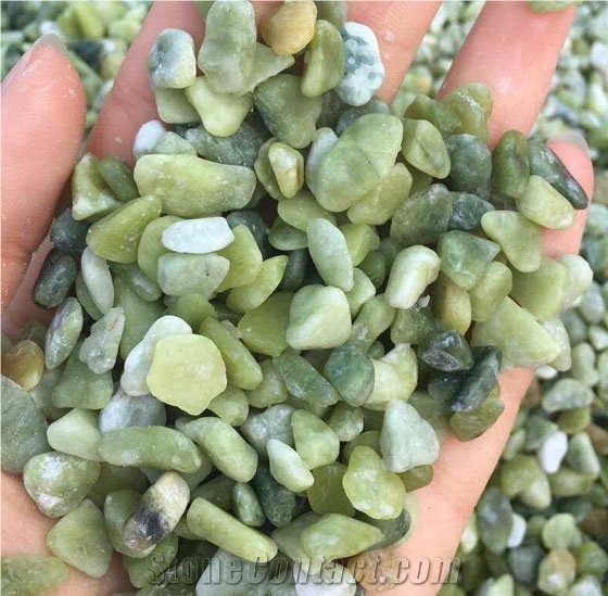 Garden Scaping Decoration Cheap Price Green Gravels