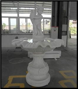 Hunan White Marble Sculptured Fountain, White Marble Fountains, White Marble Sculptured Fountains, White Marble Garden Fountains