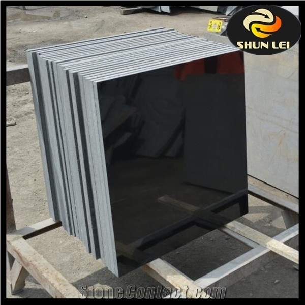 Low Price Absolute Black Granite Factory Direct Sale, Hebei Province Factory Shanxi Black Granite