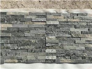 Natural Decorative Slate Stone Walling Finish Panel,Slate Quartzite Flexible Stone Veneer, Stacked Stone Veneer