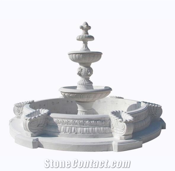 Natural Indoor Swimming Pool Fountain, Rotating Granite Sphere Indoor Water Fountains
