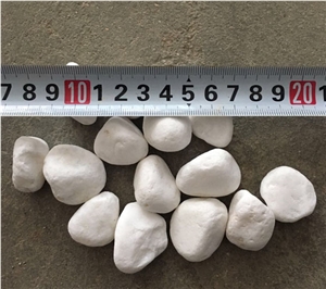 China Cheap Price Snow White Pebbles For Landscaping