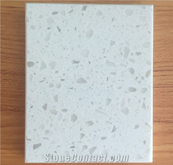 White Crystal Quartz for Countertop, Competitive Price Manmade Stone for Tops