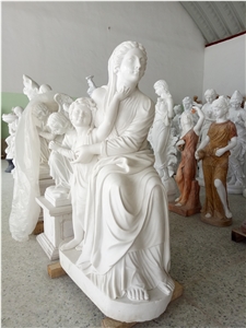 White Marble Stone Art Figure Carving