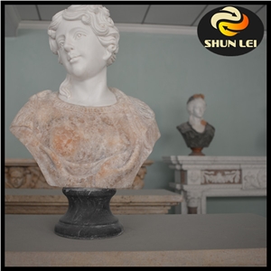 Women Head Sculpture, Customized Marble Statue for Sale, Good Quality Marble Carving Stone