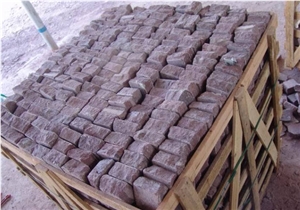 China Red Porphyry Stone Cubes,Special Paving Stone, Outdoor Floor Tiles