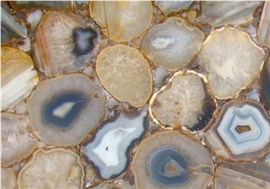 Brown Semiprecious Stone Slabs