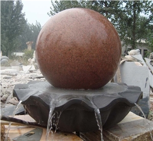 Granite Ball Ralling Fountain
