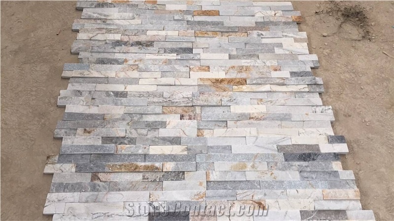Grey Multicolor Slate Cultued Stone, Stacked Stone, Ledge Stone Natural Wall Cladding