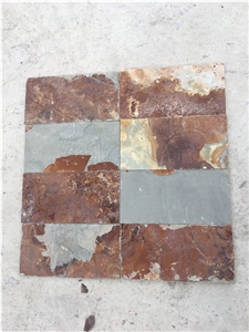 Rust Red Slate Flooring Tiles French Patterns Chep