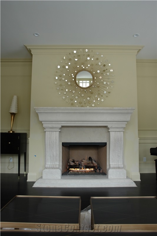 White Marble Fireplace Mantel Surround Uk Style Simple Design Hearth
