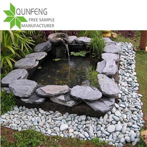 China Natural Durable Non-Fading Strong Black Outdoor Slate Flagstone Stepping Stones,Paving Slate Stone Tiles