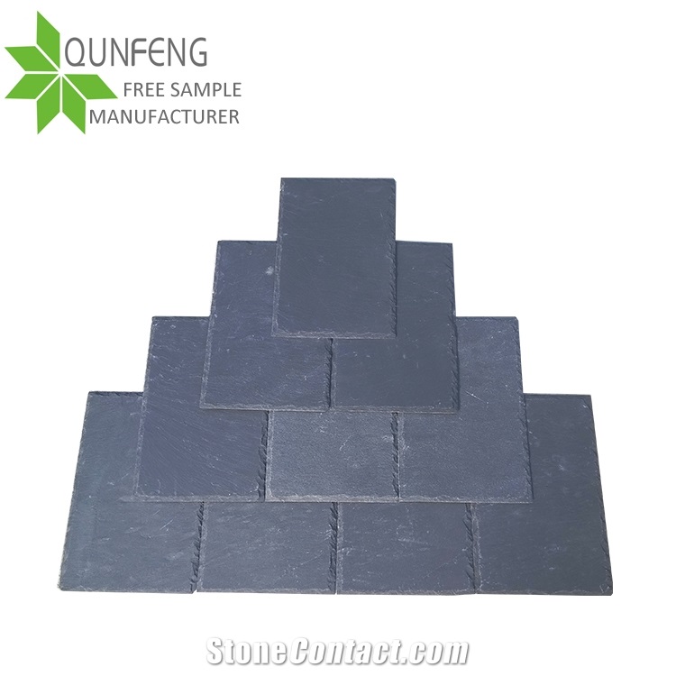 Chinese Manufacturer Direct Natural Black Stone Tile Round Slate Roofing,Tile Roof Stone