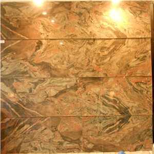 China Juparana Red Granite Rustic Floor Tiles Wall Cladding Tiles Wall Facade Tiles