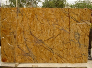 Natunal Stone Rian Forest Marble Yellow Marble Slabs for Tiles/Countertops
