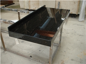 Prefab Granite Countertop Slab Bullnose Padang Dark Kitchen Top with Backsplash