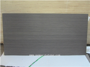 Brushed Teak Wood Sandstone Purple Wooden Grain Sandstone Slab for Sale