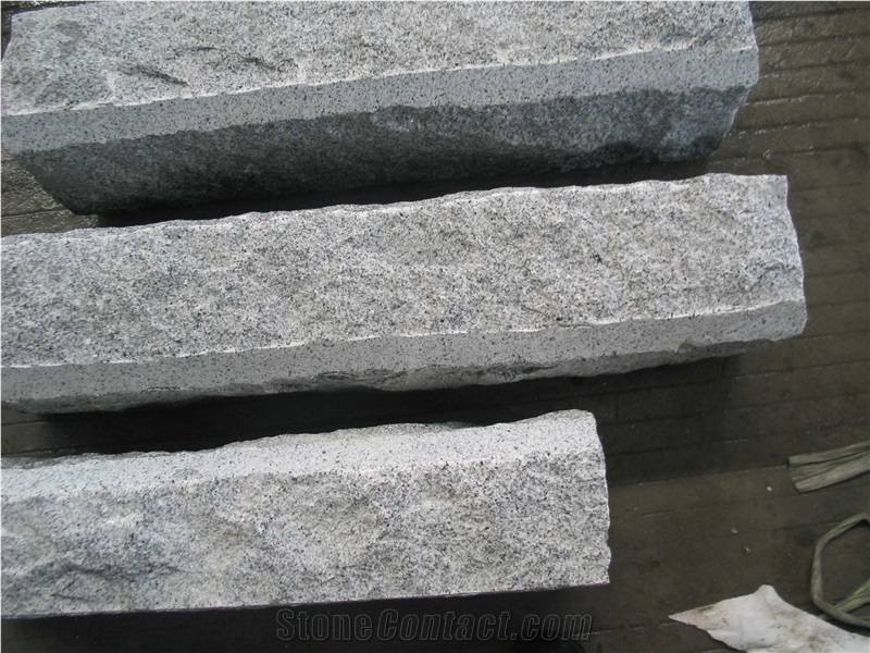 G603 Light Grey Granite Road Stone, China Popular Grey Granite Kerbstone,Curb Stone
