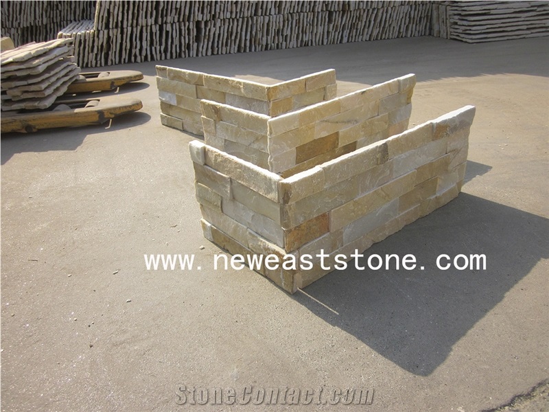 Lowes Cheap Natural Rusty Stone Veneer Wall Paneling Ledge Stack Stone Veneers Flat Corner Stone Wall Cladding