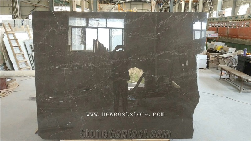 Medium Brown Marble with Less No Vertical Veining Mosse Brown Coffee Mousse Marble Slab Wholesale