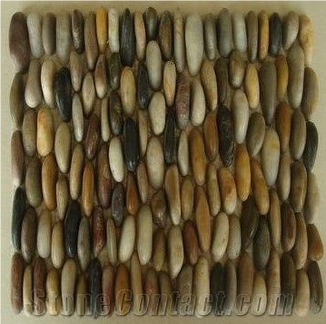 Mix Color Polished Pebble Stone, Colorful Pebbles, Multicolor Walkway River Stone