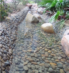 Wholesale Garden Landscaping Unpolished River Pebble Stone Black River Rocks Stone and Small Stones Sale