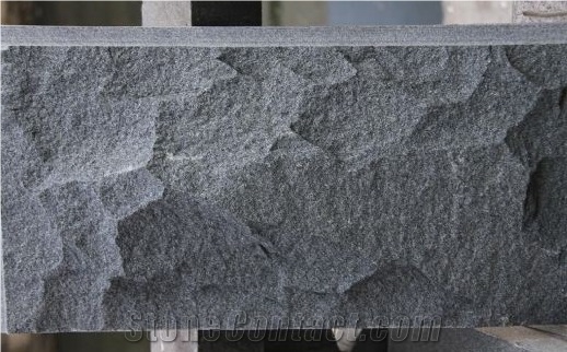 G654 Dark Grey Granite Mushroom Stone, Natural Split G654 Black Granite Mushroom Stone Wall Cladding