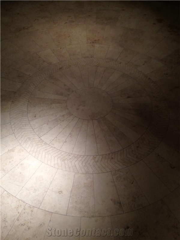 Jura Beige Limestone Floor Pattern