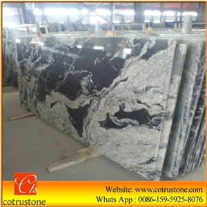 Panda Black Marble Slabs & Tiles, Chinese Grey Marble, Gray Polished Marble Floor Covering Tiles, Wall Tiles