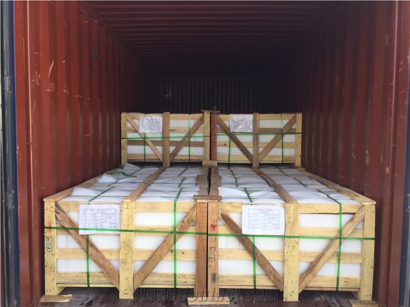 Packing Pure White Marble - Nhat Huy Natural Stone