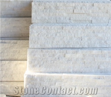Pure White Marble Panel - Culture Stone, Exposed Wall Stone