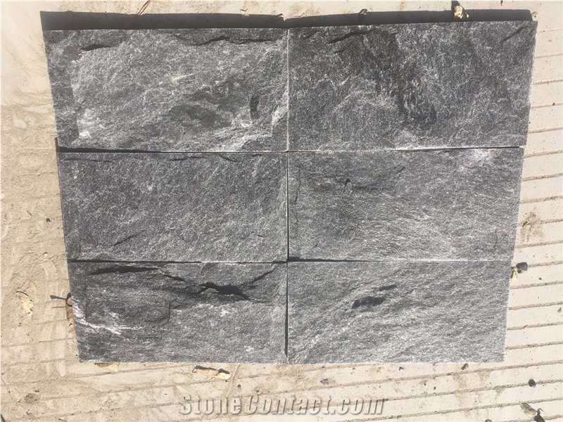 Quartzite Culture Stone,Stone Cladding,Natural Ledger Panels,Porches Stacked Stone,Interior Black Thin Stone Veneer,Outdoor Quartzite Wall Panel