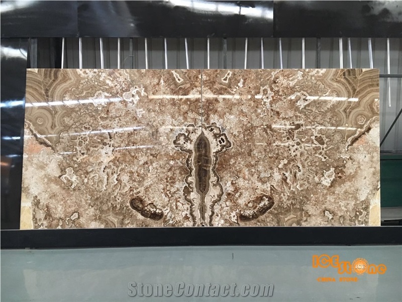 Brown Onyx Classic Onyx Slab for Bookmatch, Wall Covering, Compective Price Transparency Pattern,Big Slabs,Cut to Size,Chinese Onyx Tiles