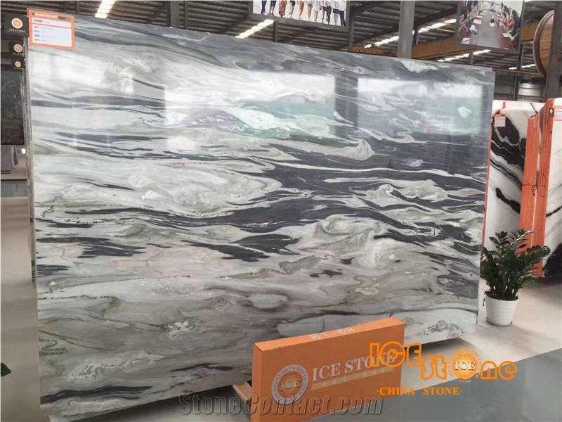 China Baikal Marble Chinese Black Slabs And Tiles Tv Background