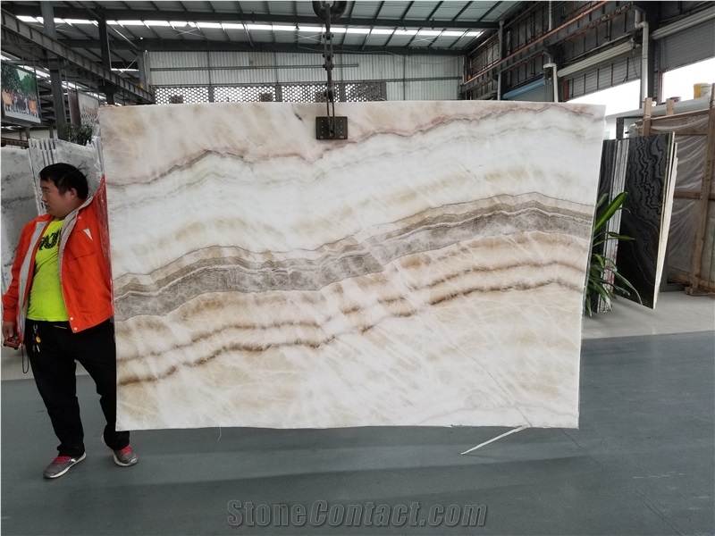 China Beige Onyx/Wood Vein/Beige Wooden Onyx/Polished Slabs&Tile/Wall&Floor Covering/Backgroud/Backlit