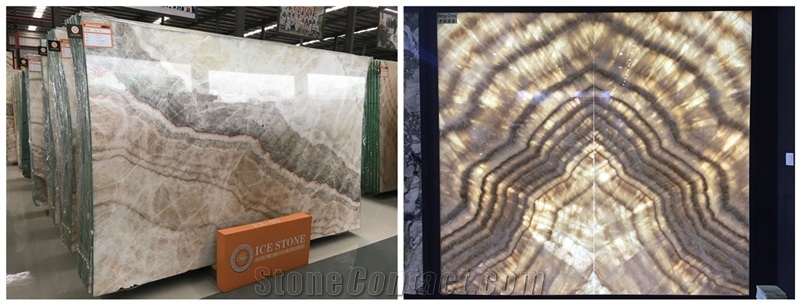 China Beige Onyx/Wood Vein/Beige Wooden Onyx/Polished Slabs&Tile/Wall&Floor Covering/Backgroud/Backlit