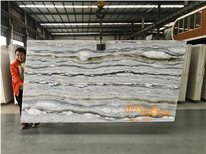 China Braennlyckan Moerk Special Gorgeous Commercial Twilight Black Blue Valley Green Marble Tiles & Slabs/Chinese Wall Covering/Floor/Project/Special