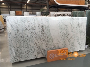China New Polished Aurora White Green Vein Marble Slabs Tiles/ Chinese Natural Stone/ Own Factory/ Wall & Floor Covering Project