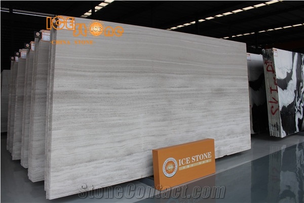 China White Wood Marble, Chinese Wooden Slabs, Grain Serpeggiante,Silk Georgette,Tv Background ,Cut to Size, Wall and Floor Covering Natural Stone