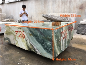 Green Beauty/Bookmatch Marble/Green Jade/China Polished Slabs/Tiles/Tv Wall Set/Natural Stone Products/Blocks Available/Customized Size/Own Quarry