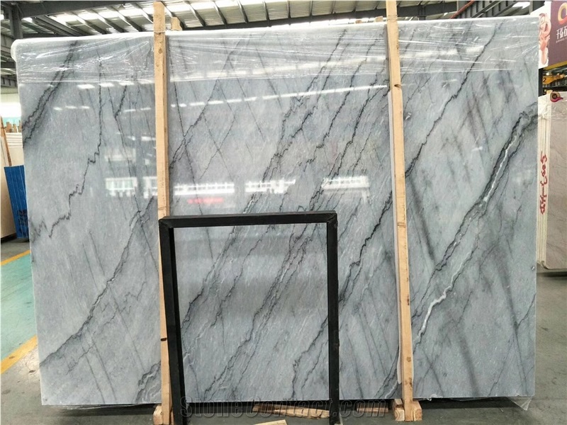 Grey Marble with Black Veins,Bruce Grey Slabs,Bookmatch for Project Decoration,Cut to Size,Wall Tiles,Floor Covering,Good for Tv Set,Countertops