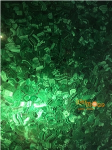 High Lights Textures Macachite Slab/ Polished Semi Precious/Quality Peacock Gemstone Tiles/Home & Hotel Decoration/Wall Covering