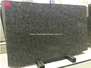 Best Price Matrix Black Granite Leathered Slab & Tile/ Brazil Versace Black Granite Walling & Flooring Tiles/ Matrix Black Granite for Countertops