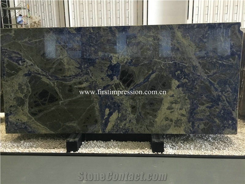 Bolivian Sodalite Granite Tiles & Slabs/ Blue Granite Floor Tiles & Wall Tiles/ Blue Granite Big Slabs/ Luxury Blue Granite