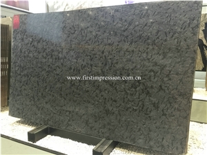 Brazil Matrix Black Granite Leathered Slab & Tile/ Brazil Versace Black Granite Walling & Flooring Tiles/ Matrix Black Granite for Countertops