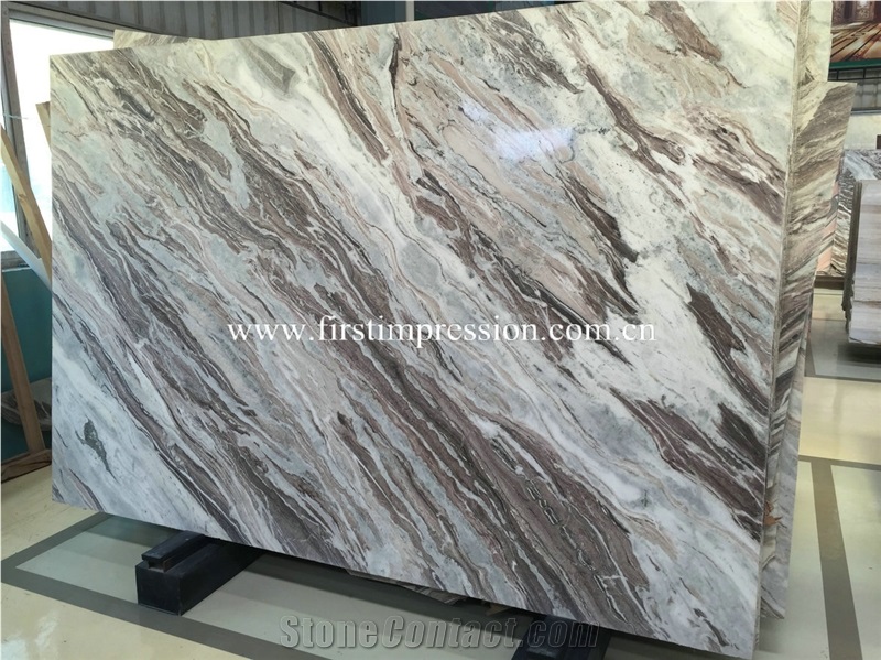 Hot Sale Purple Bronzetto Multicolor Blue Marble/ Natural Stone Big Slab/ Quarry Owner Slabs & Cut-To-Size Tiles
