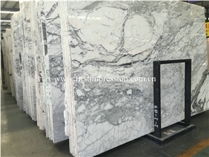 Hot Sale Statuario Slabs Statuario Venato/ White Statuary Italian Luxury White Marble Slabs/ Pure Snow White Slabs and Tiles