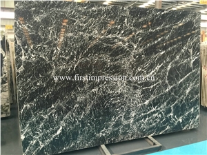 Italy Black Marble Slabs & Tiles/ Black and White Vein Marble Big Slabs/ Bathroom/ Background/ Decoration Tiles
