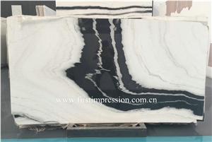 Panda White Marble /White & Black Marble /China Panda White Marble /Panda White Marble for Flooring and Wall Tiles