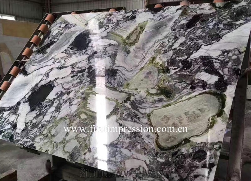 White Beauty Marble/Ice Connect Marble/Chinese Green Slabs/Green Marble Cut to Size/Bookmatck Wall Covering/Polished /Hotel Floor Tile